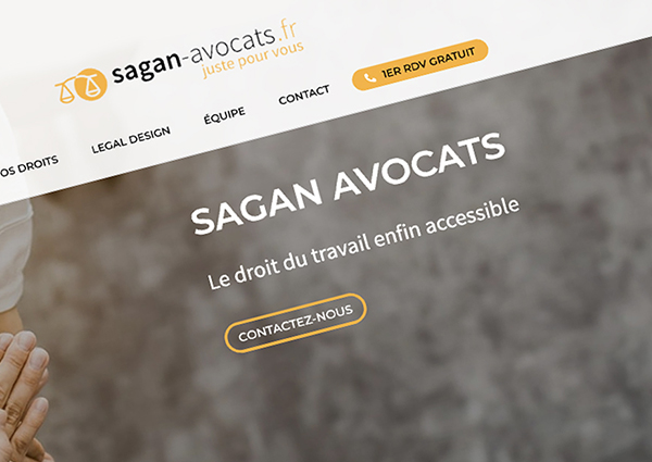 Nous sommes heureux d’avoir réalisé le nouveau site du cabinet SAGAN Avocats ! 