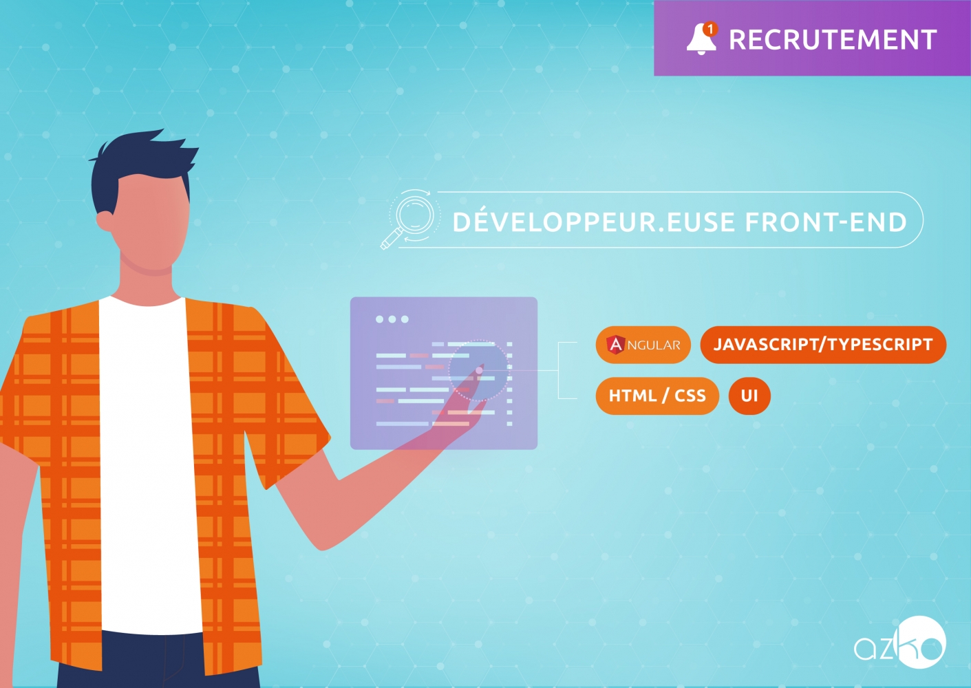 Recrutement : développeur.euse FRONT-END (ANGULAR)