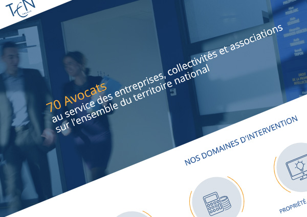 Nous sommes très heureux de mettre en ligne cette semaine le site de TEN France, un regroupement d'avocats présents à Poitiers, Bordeaux et Paris !